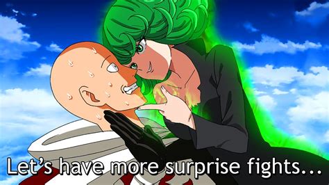 Saitamas Punch rips off Tatsumaki Clothes 